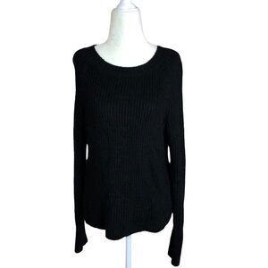 GAP Black Mohair Blend Crewneck Pullover Sweater Sz XS